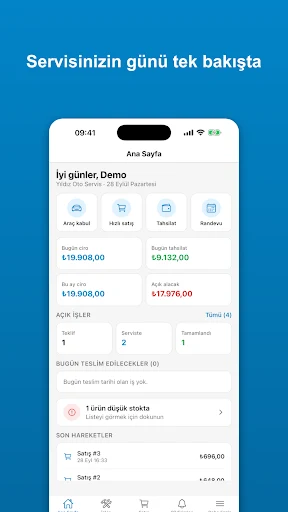 Baktam — Servisinizin günü tek bakışta