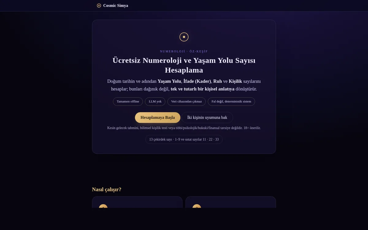 Cosmic Simya